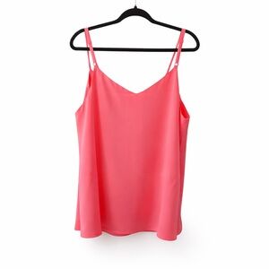 Skies Are Blue Curvy Tank Top Women's Plus 1X Salmon NWT Coral Camisole